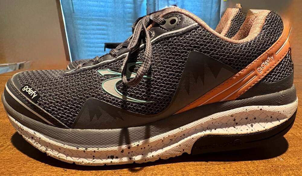 Gravity Defyer G-Defy Mighty Walk Women's Athletic Shoes Gray and Salmon Size 9 - Picture 3 of 14